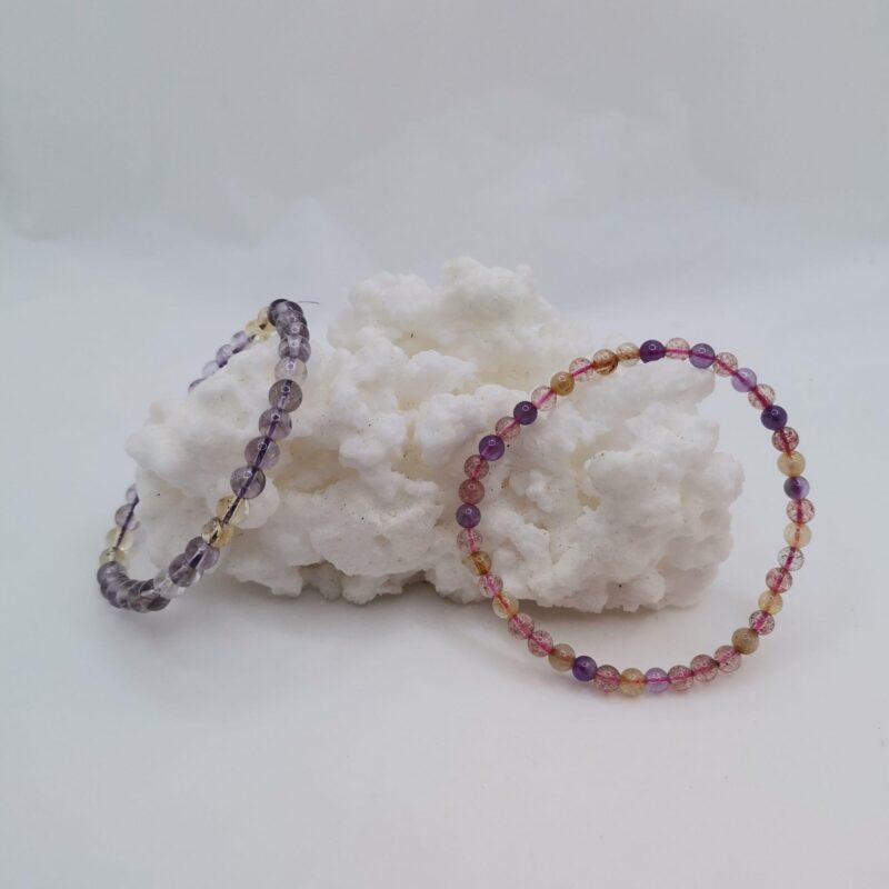 PULSERA MINERAL 4 MM AMETRINO