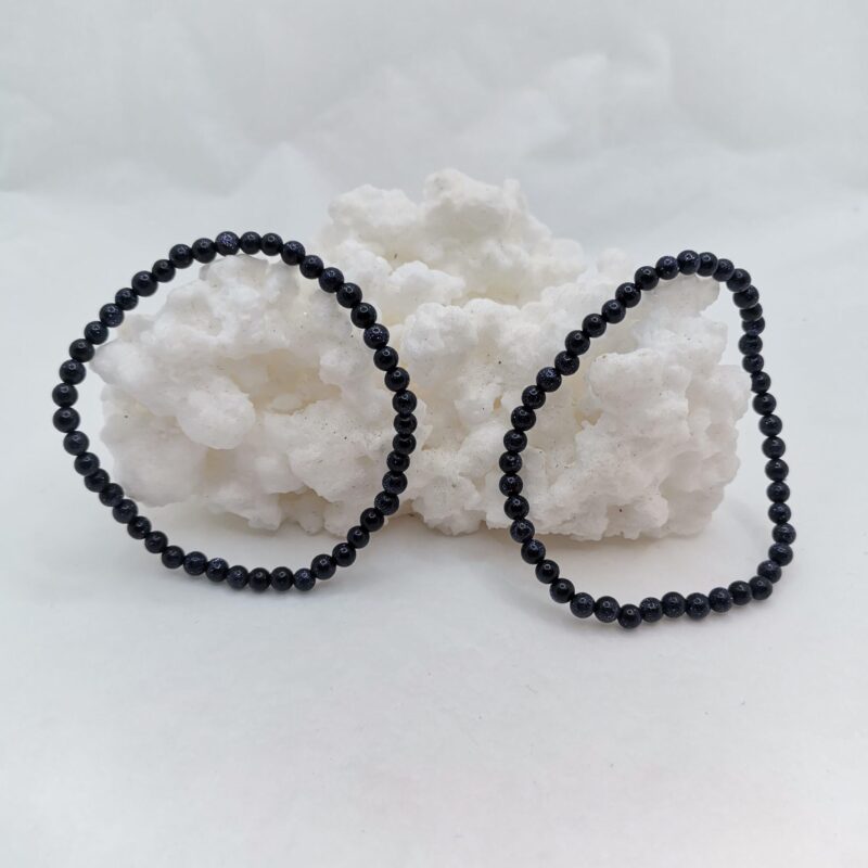 PULSERA MINERAL 4 MM AVENTURINA AZUL