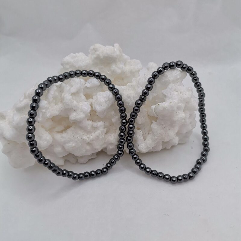 PULSERA MINERAL 4 MM HEMATITE