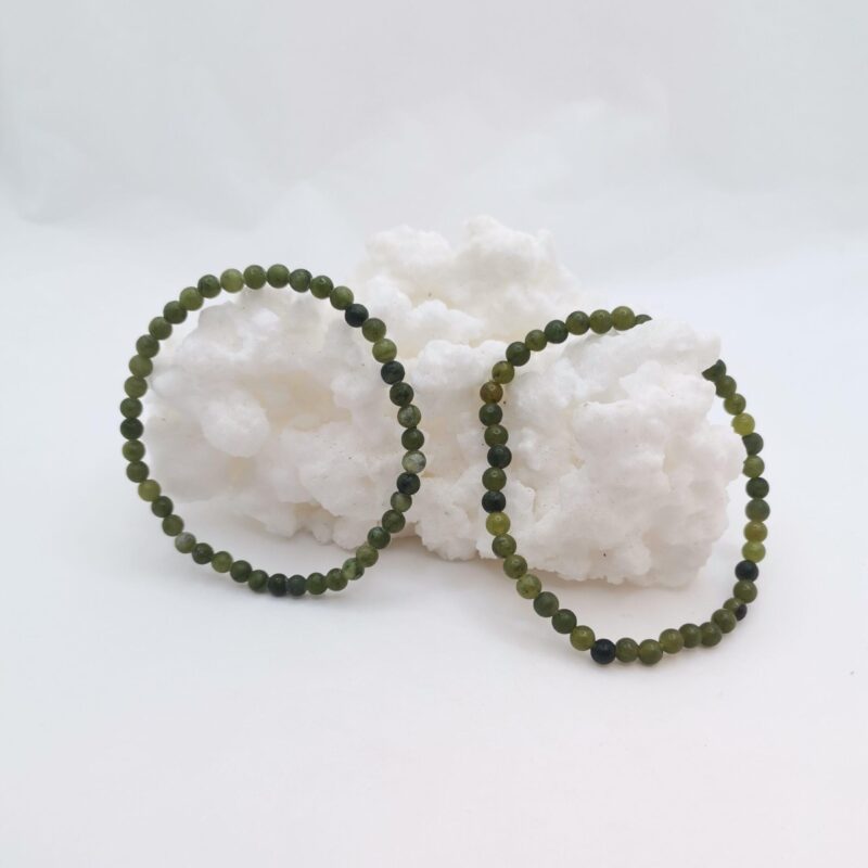 PULSERA MINERAL 4 MM JADE CANADIENTE