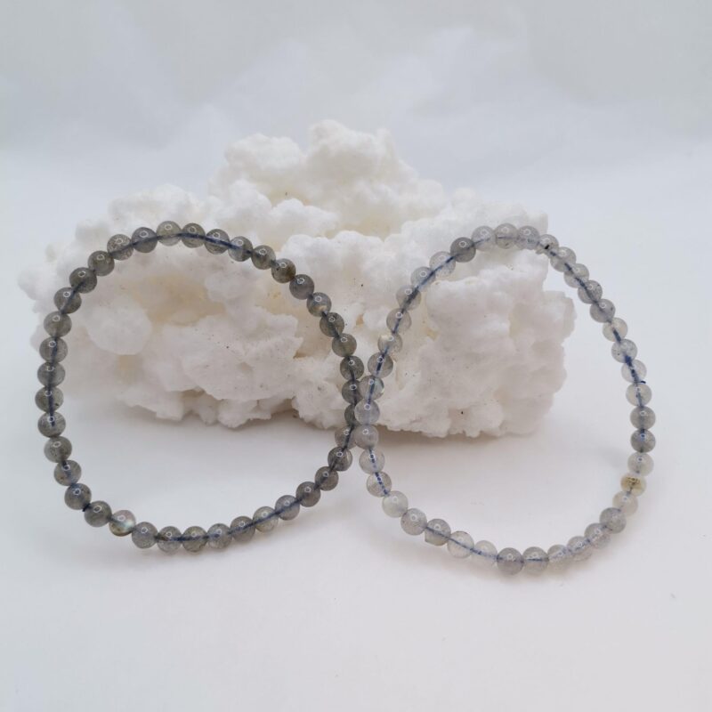 PULSERA MINERAL 4 MM LABRADORITA