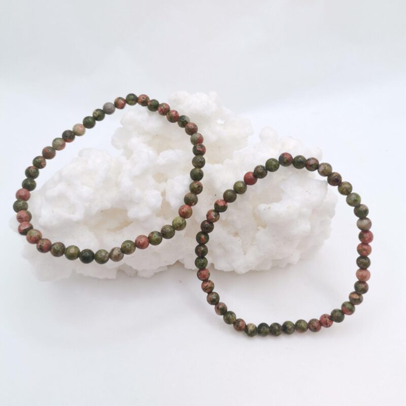 PULSERA MINERAL 4 MM UNAKITA