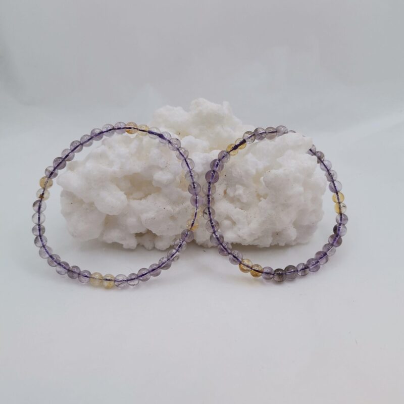 PULSERA MINERAL 6 MM AMETRINO