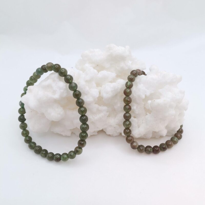 PULSERA MINERAL 6 MM APATITO VERDE