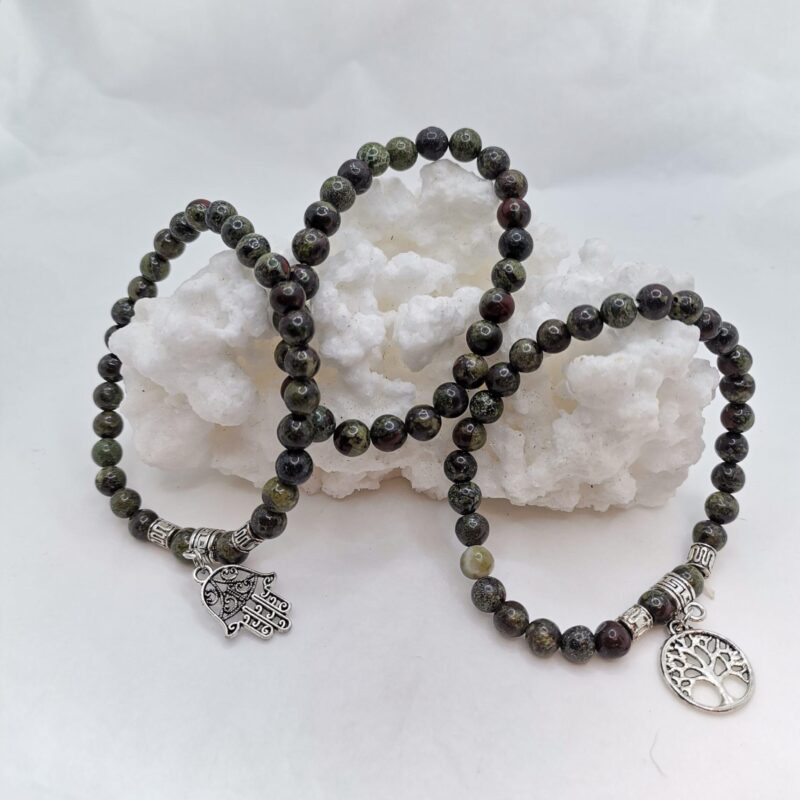 PULSERA MINERAL 6 MM JASPE SANGRE DE DRAGON