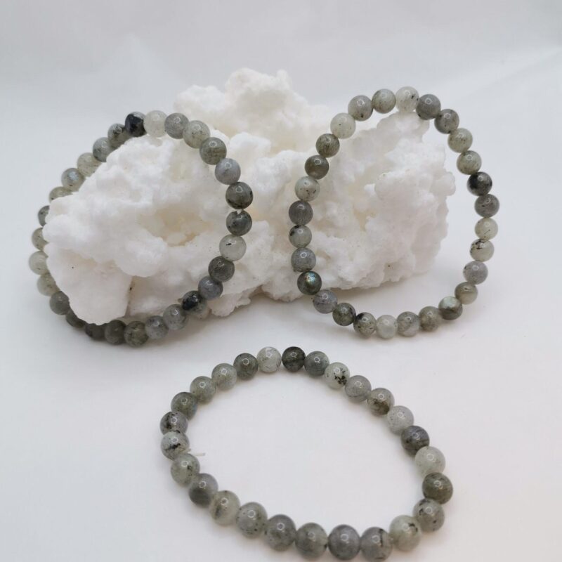 PULSERA MINERAL 6 MM LABRADORITA