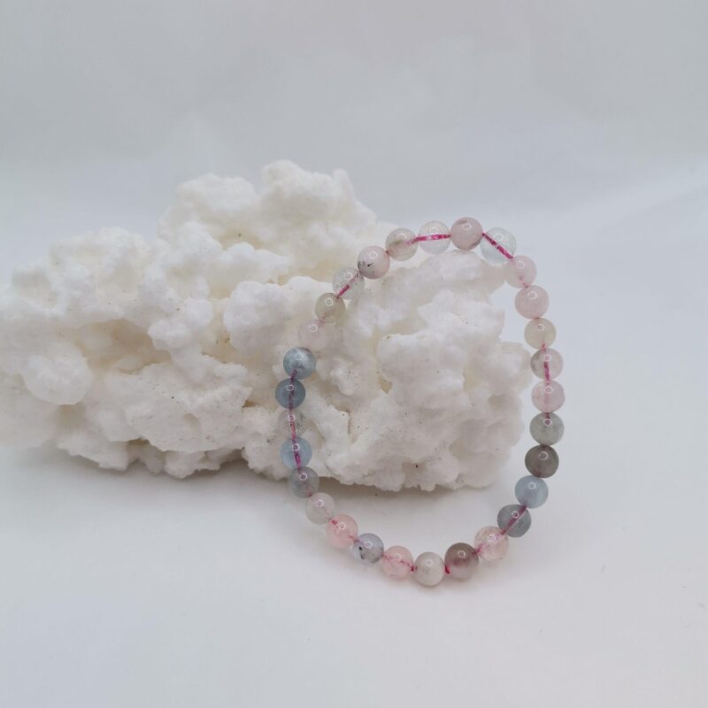 PULSERA MINERAL 9 MM MORGANITA