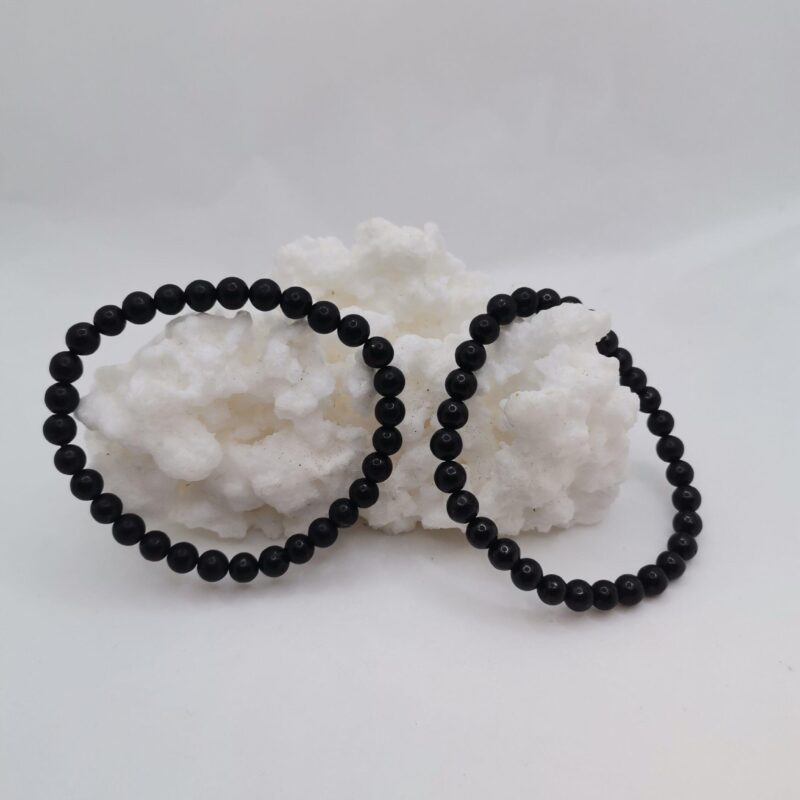 PULSERA MINERAL 6 MM SHUNGIT NATURAL EXTRA