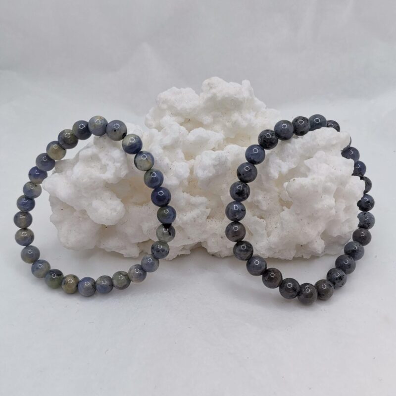 PULSERA MINERAL 6 MM TANZANITA