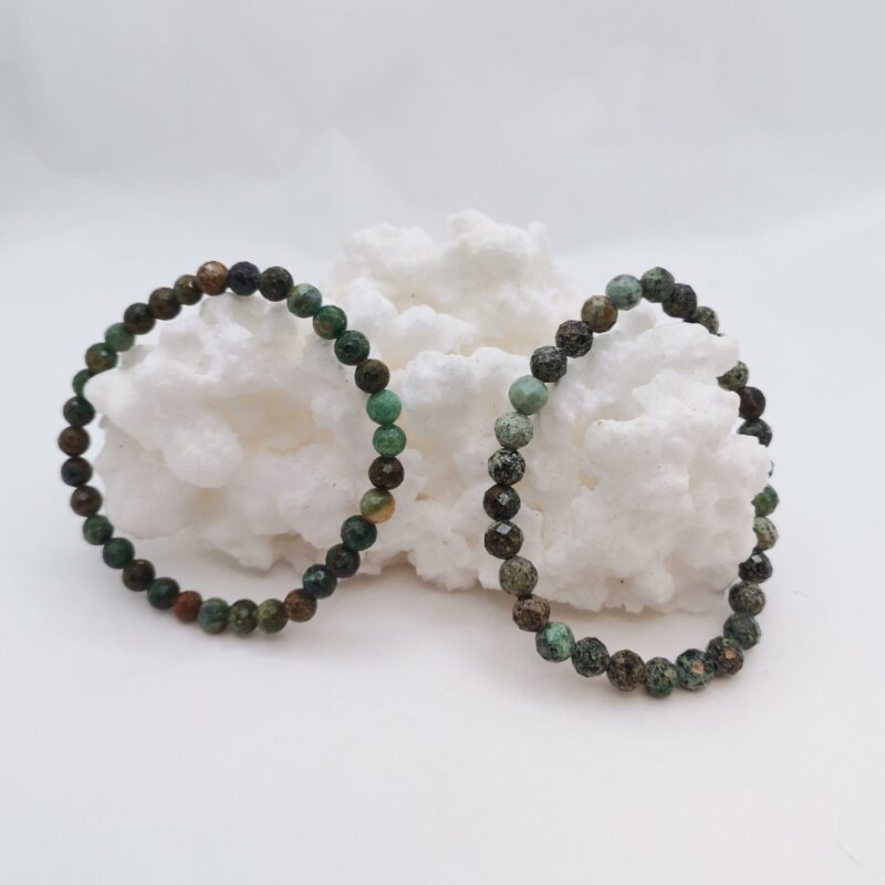 PULSERA MINERAL 6 MM TURQUESA DE SUDAFRICA