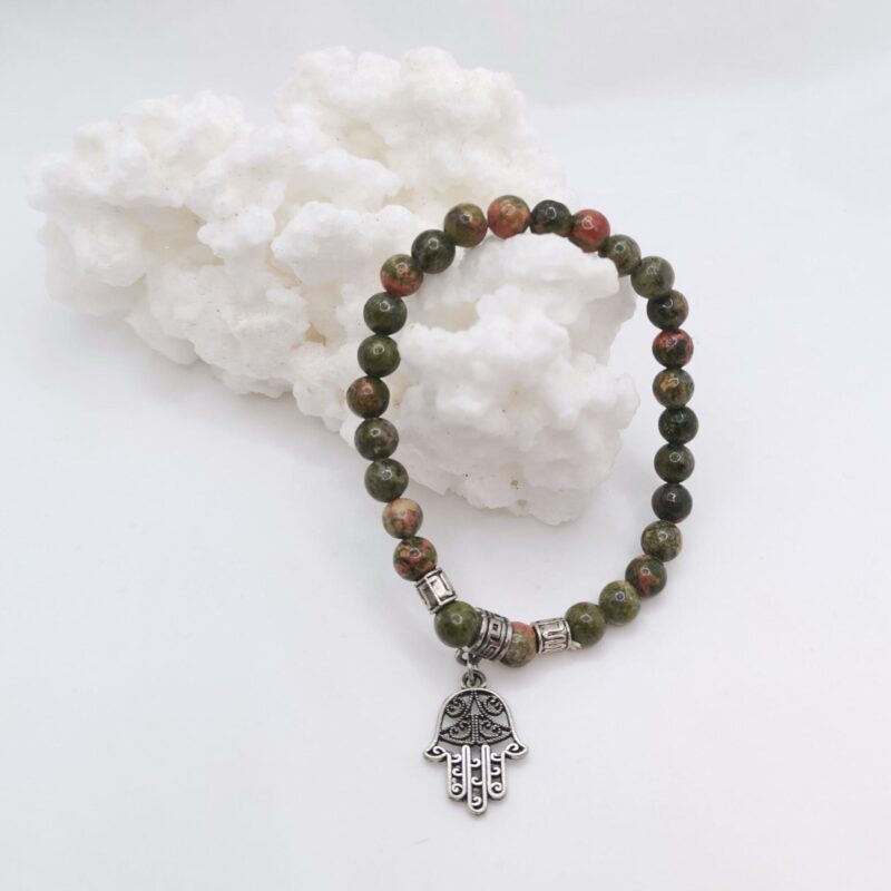PULSERA MINERAL 6 MM UNAKITA