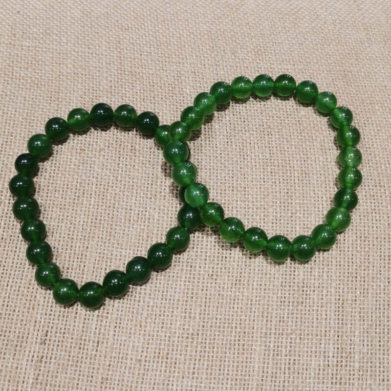PULSERA MINERAL 8 MM JADE VERDE EXTRA