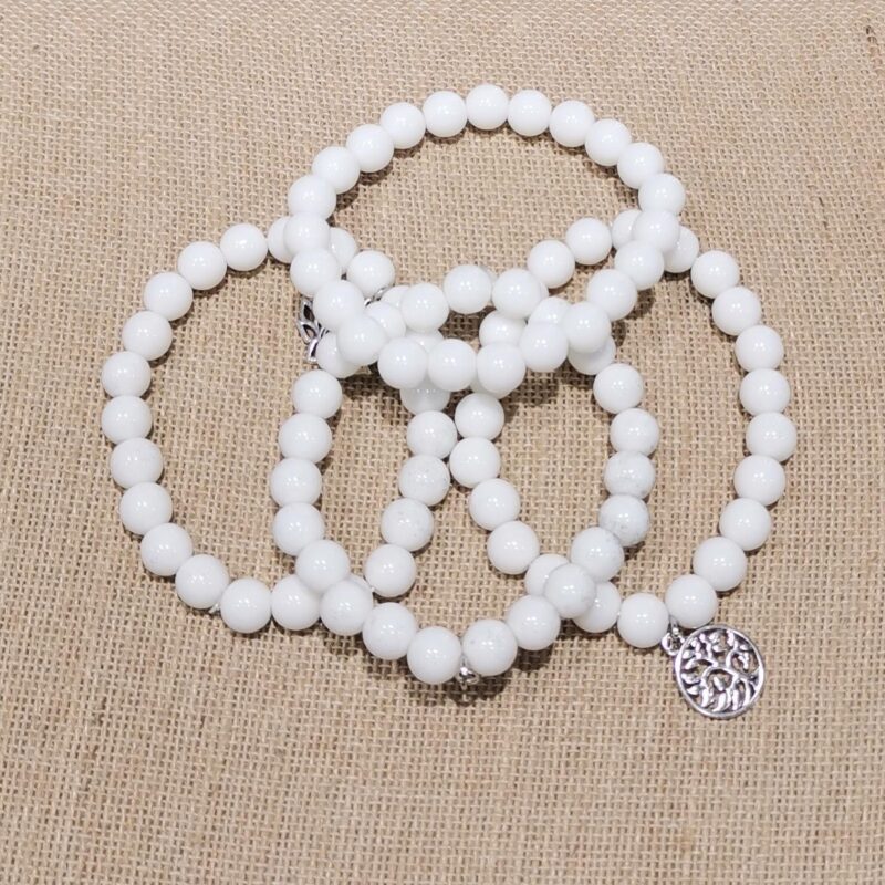 PULSERA MINERAL 8 MM NACAR