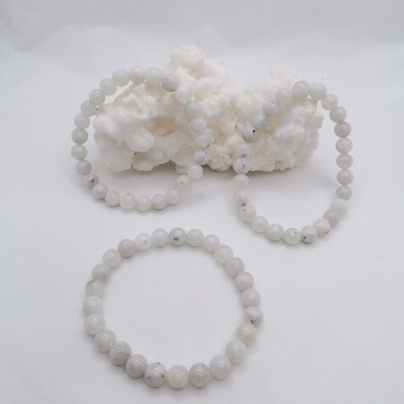 PULSERA MINERAL 8 MM PIEDRA LUNA