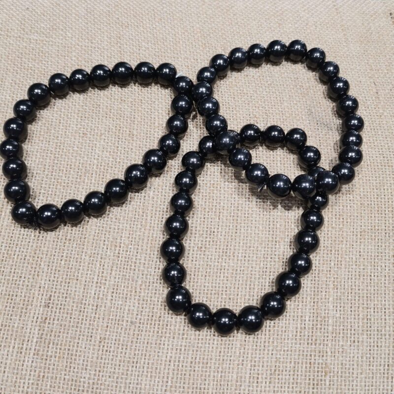 PULSERA MINERAL 8 MM SHUNGIT EXTRA