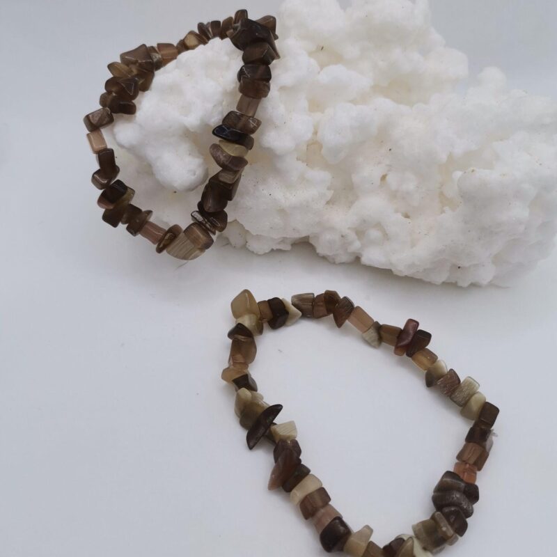 PULSERA MINERAL CHIP BRONCITA