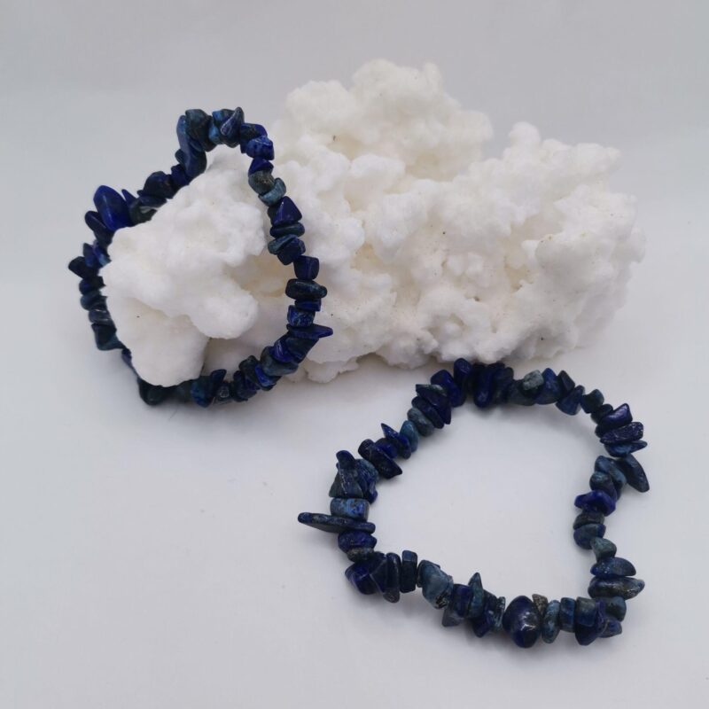 PULSERA MINERAL CHIP LAPISLAZULI