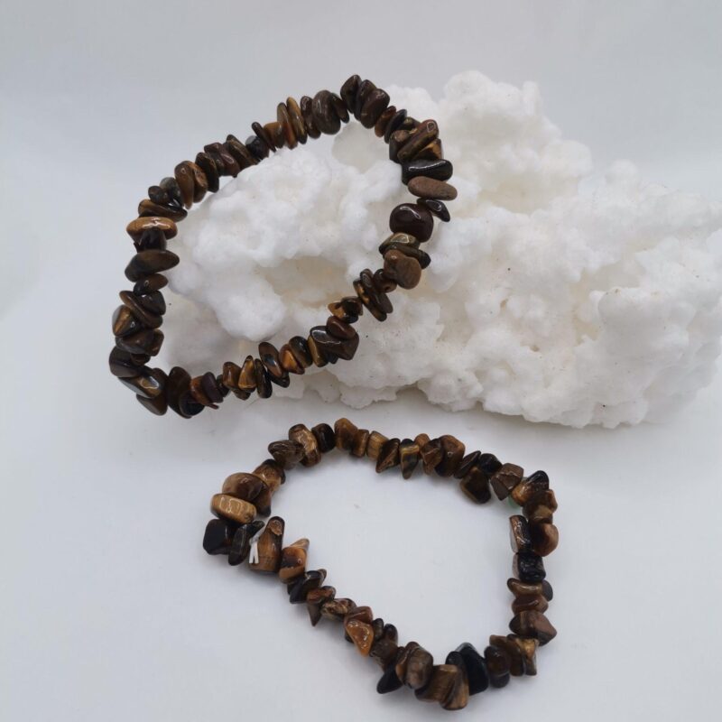 PULSERA MINERAL CHIP OJO DE TIGRE