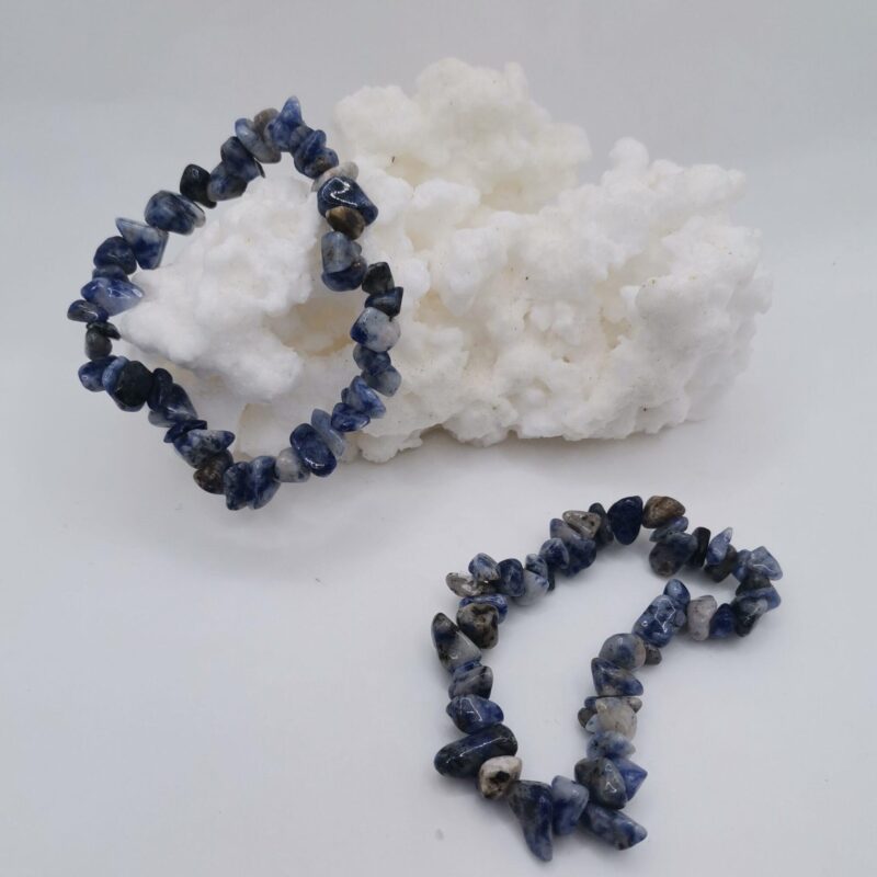 PULSERA MINERAL CHIP SODALITA