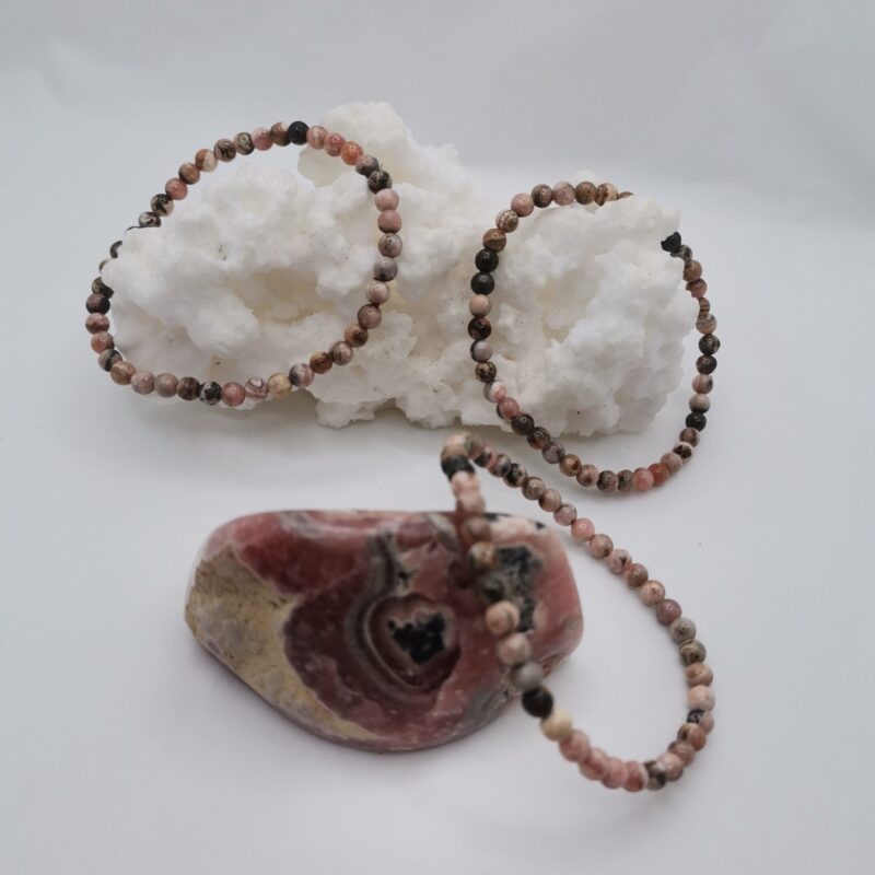 PULSERA MINERAL  RODOCROSITA 4 MM
