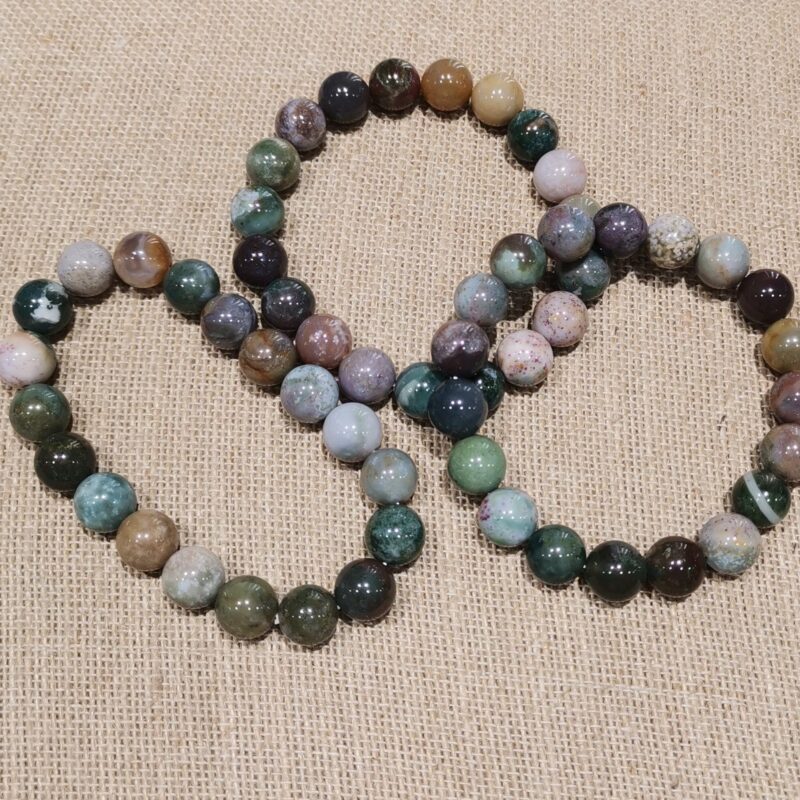 PULSERA MINERAL 10 MM AGATA INDIA