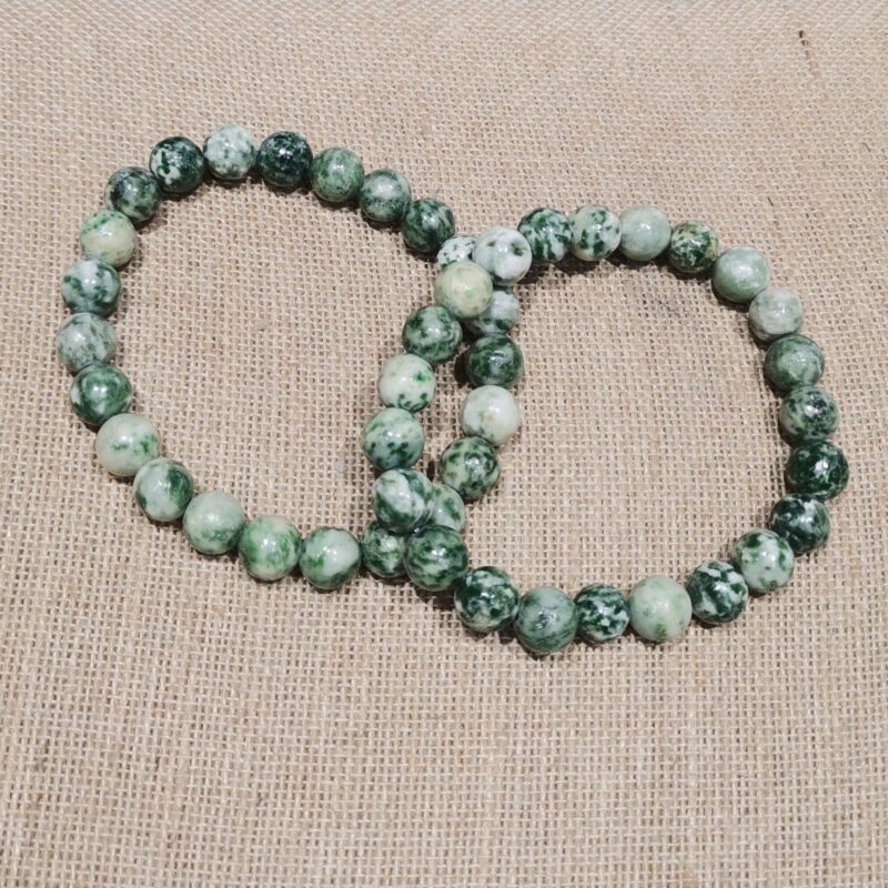PULSERA MINERAL 10 MM AGATA MUSGO HOMBRE