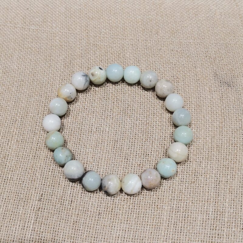 PULSERA MINERAL 6 MM AMAZONITA