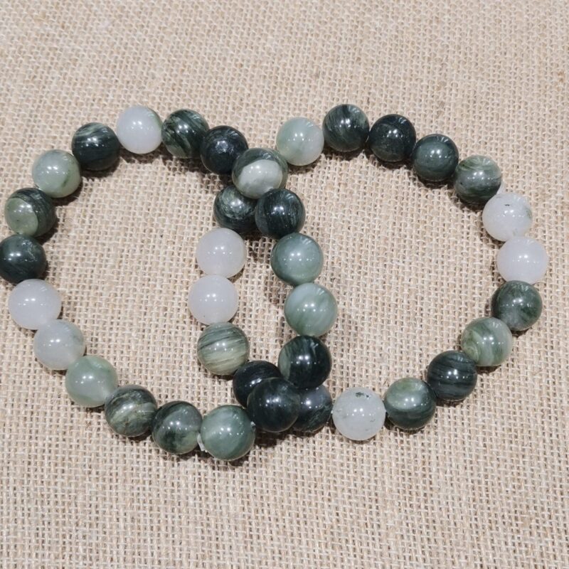 PULSERA MINERAL 10 MM ARAGONITO