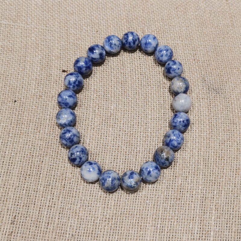PULSERA MINERAL 10 MM SODALITA HOMBRE