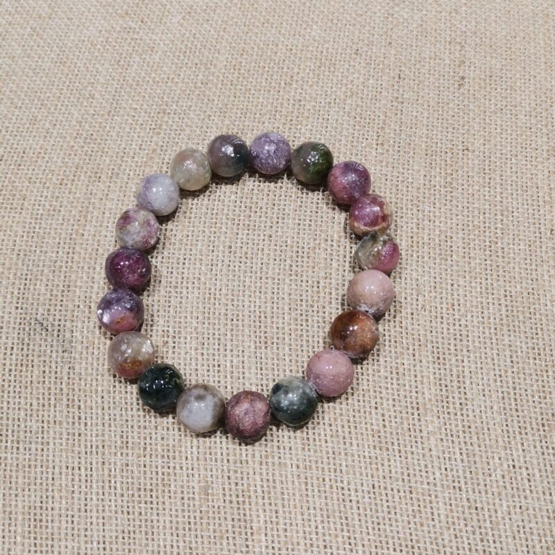 PULSERA MINERAL TURMALINA SANDIA 8 MM