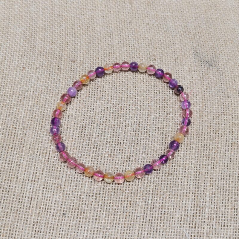 PULSERA MINERAL 4 MM SUPER SEVEN