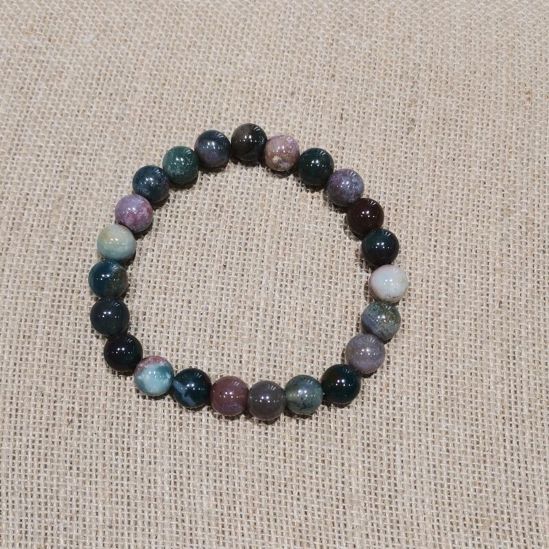 PULSERA MINERAL 8 MM AGATA INDIA