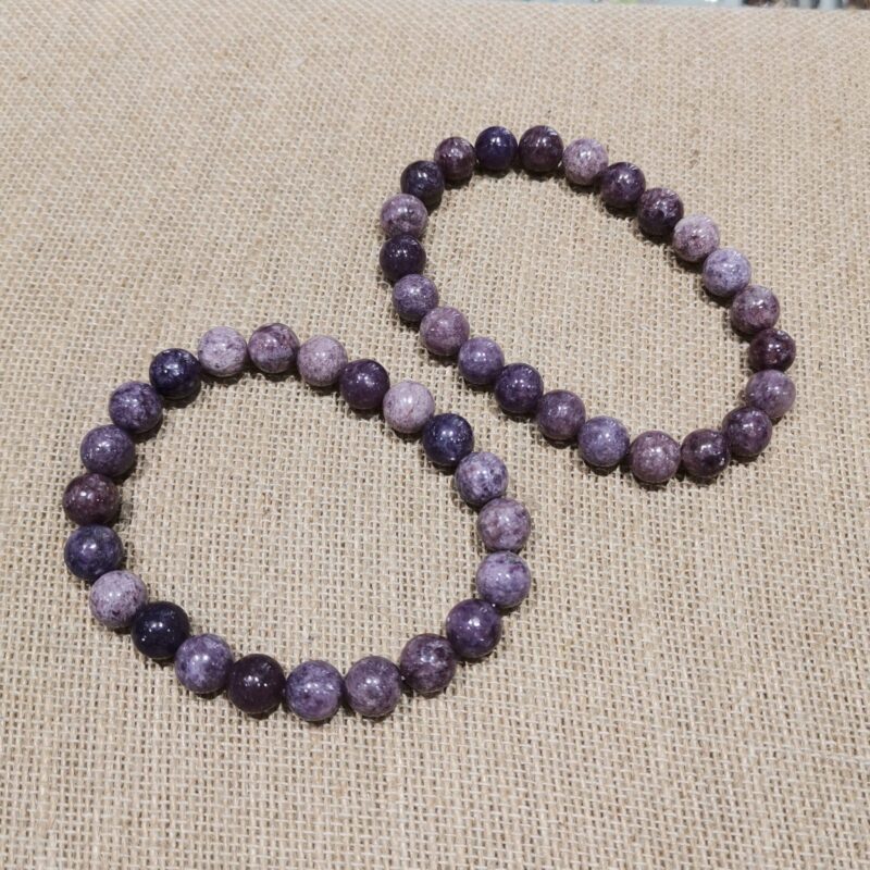 PULSERA MINERAL 8 MM LEPIDOLITA