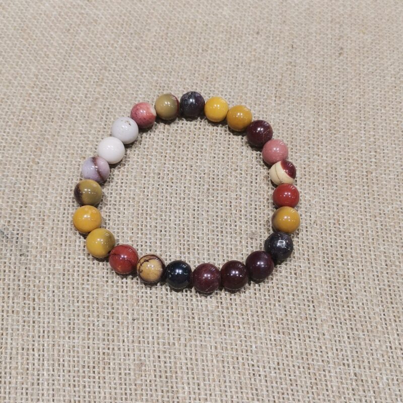 PULSERA MINERAL 8 MM MOKAITA
