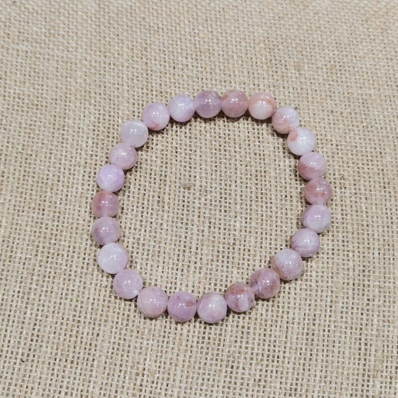 PULSERA MINERAL 8 MM MORGANITA