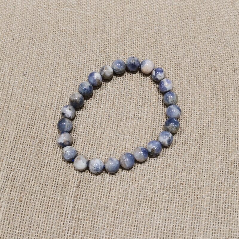 PULSERA MINERAL 8 MM TANZANITA