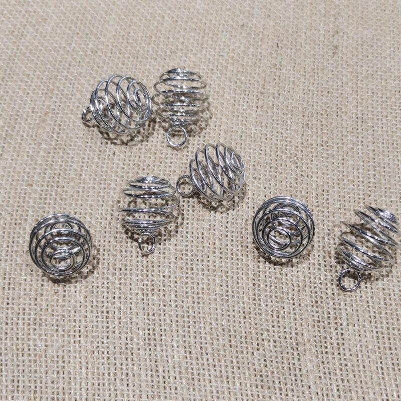 COLGANTE ACERO ESPIRAL PARA MINERAL PEQUEÑO