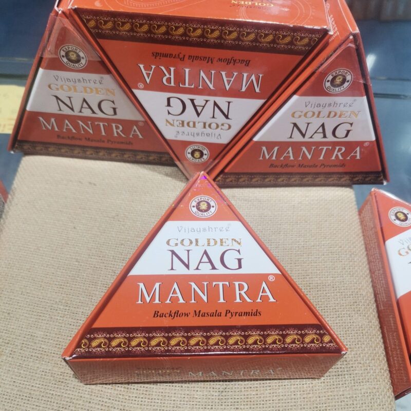 INCIENSO CONO REFLUJO GOLDEN NAG MANTRA