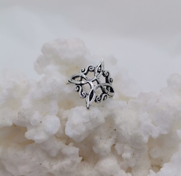 ANILLO PLATA NUDO DE BRUJAS 35