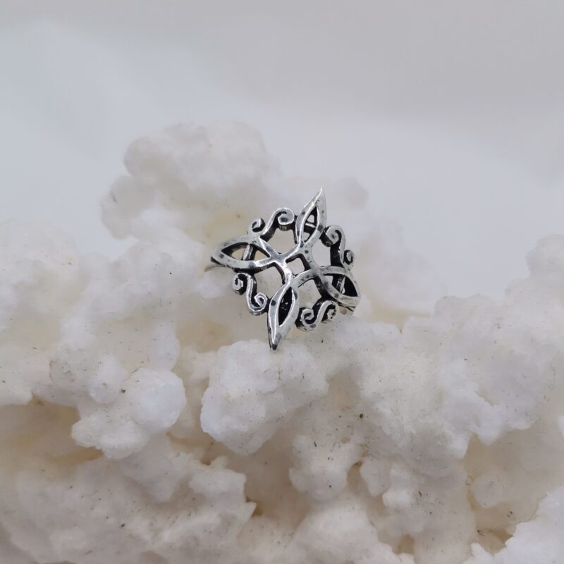 ANILLO PLATA NUDO DE BRUJAS 35
