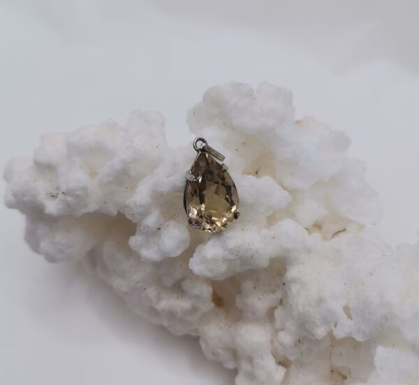 COLGANTE PLATA CITRINO TALLA JOYERIA