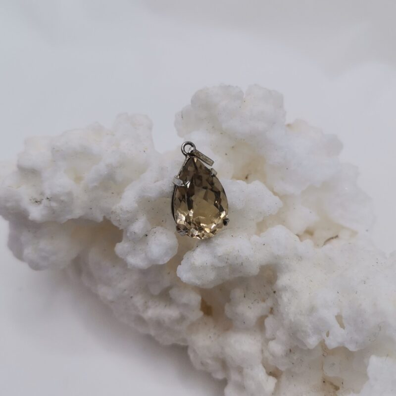 COLGANTE PLATA CITRINO TALLA JOYERIA