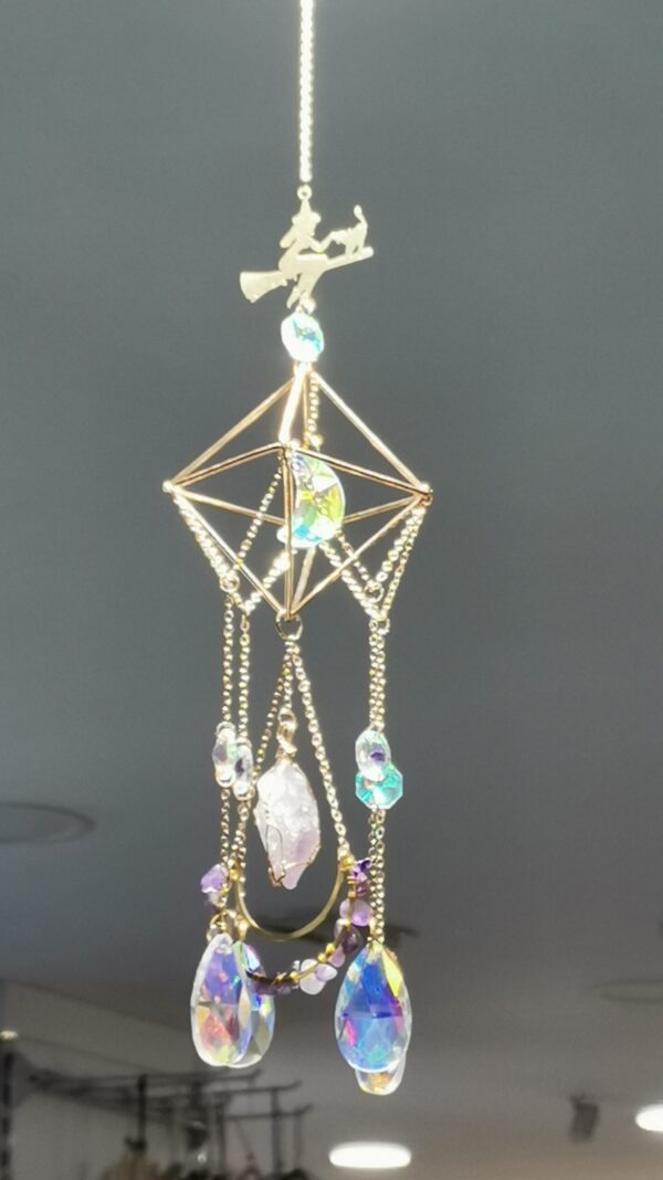 MOVIL COLGADOR OCTAGONAL MINERAL Y BRUJA