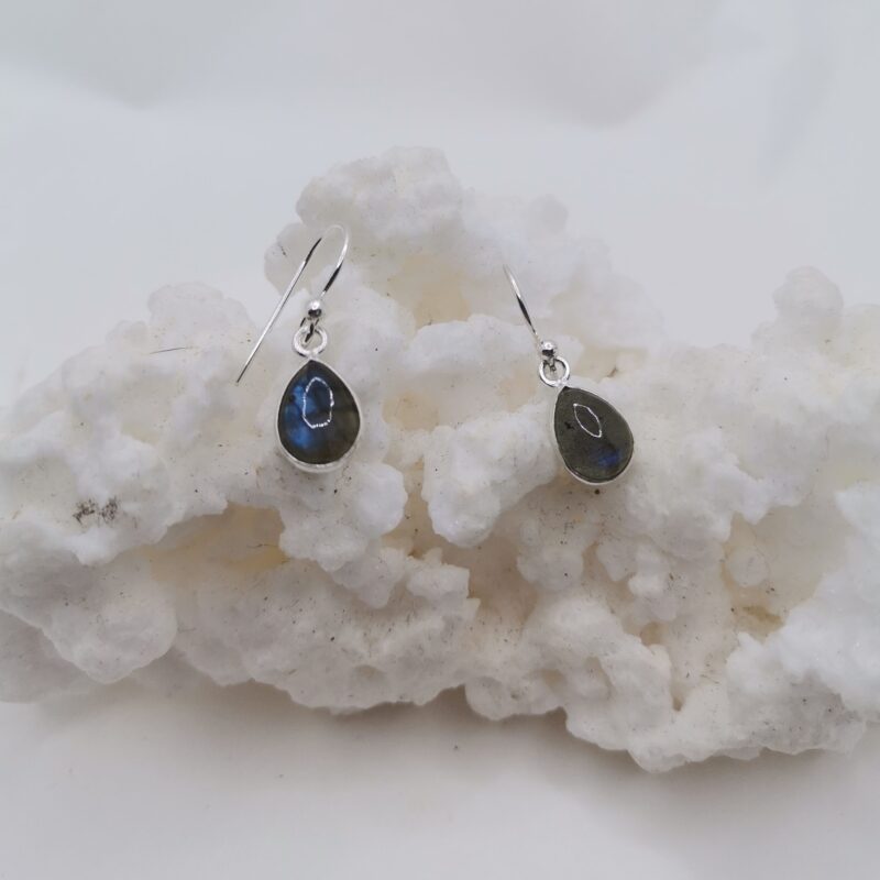 PENDIENTE PLATA LABRADORITA LAGRIMA 3 Y 31