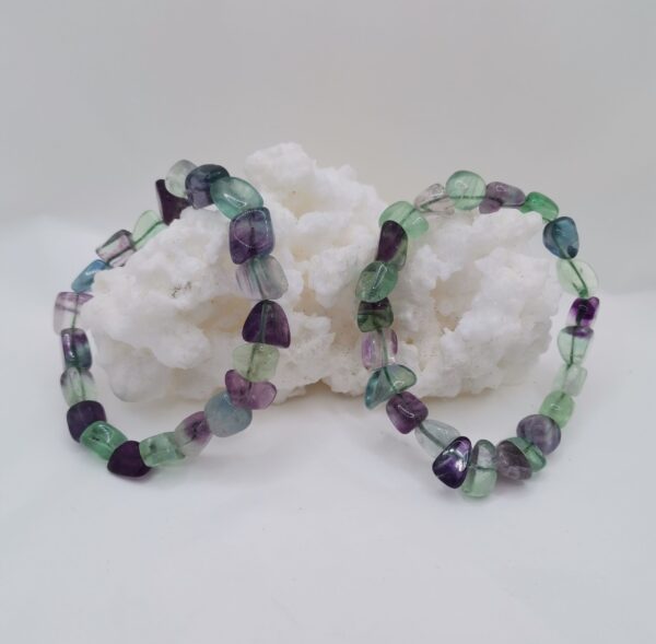 PULSERA FLUORITA RODADO