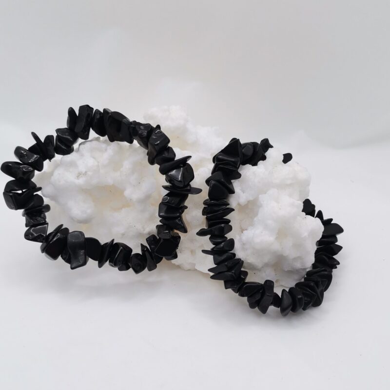 PULSERA MINERAL CHIP SHUNGIT EXTRA