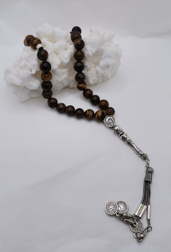 TASBIH ORACION 33 CUENTAS OJO DE TIGRE