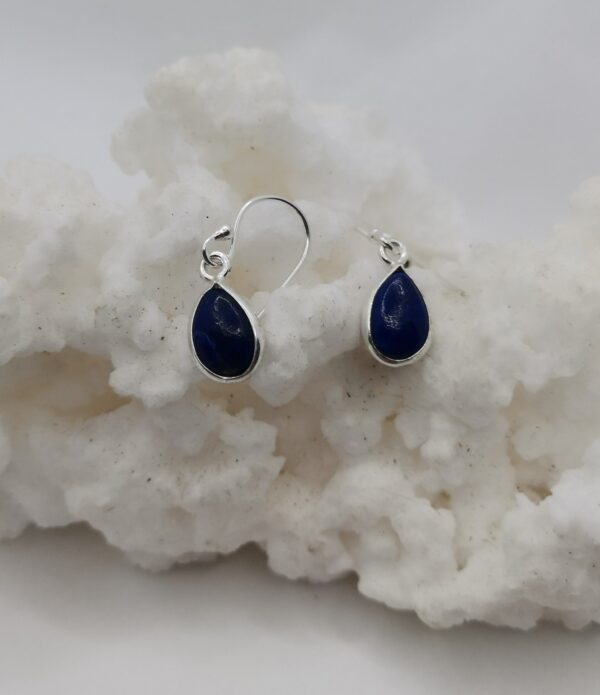 PENDIENTE PLATA Y LAPISLAZULI LAGRIMA 168