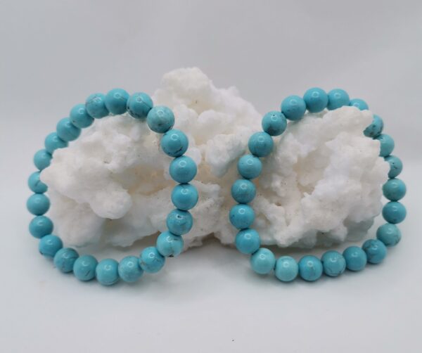 PULSERA MINERAL TURQUESINA 8 MM