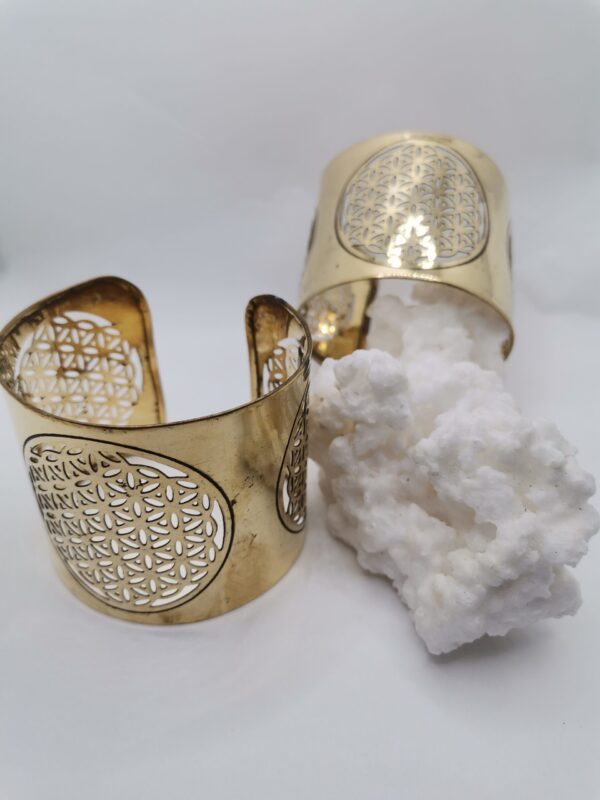 BRAZALETE COBRE FLOR DE LA VIDA